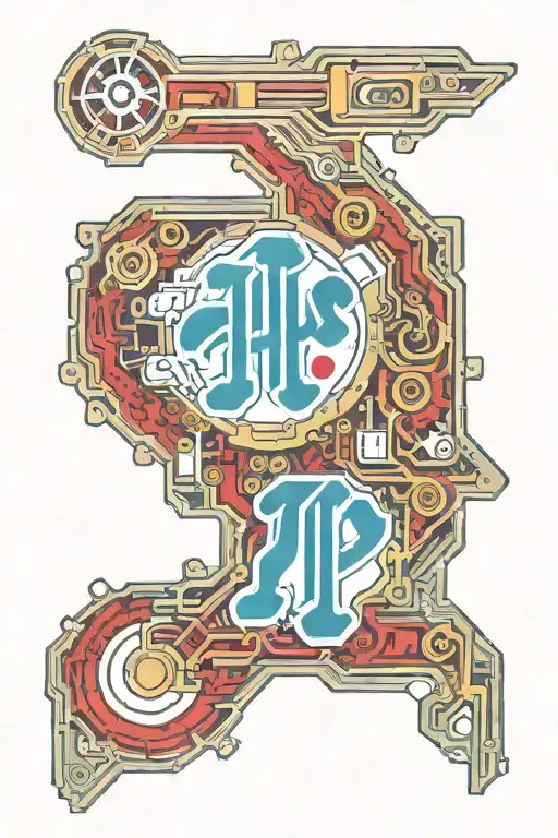Phillies symbol circuit board  tattoo design idea