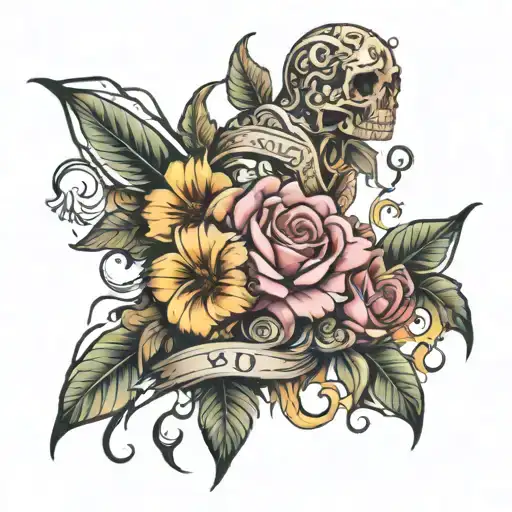 a summer without you album cover tattoo design idea