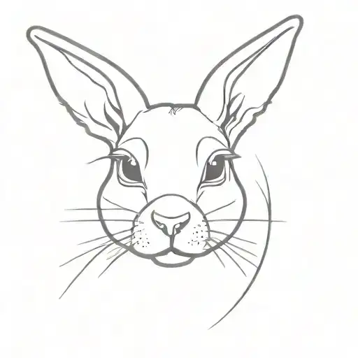 bad bunny tattoo design idea