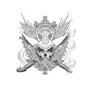 7 heavenly virtues tattoo design idea