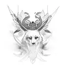 7 heavenly virtues tattoo design idea