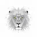 Lion, basketball player a anime eye in a geometric design tattoo  tattoo design idea
