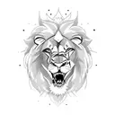 Lion, basketball player a anime eye tattoo design idea