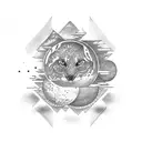 lunar eclipse tattoo design idea