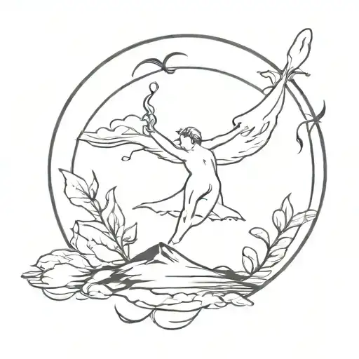 Let it all work out picture tattoo design idea