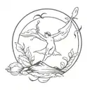 Let it all work out picture tattoo design idea