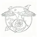 Let it all work out picture tattoo design idea