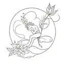 Let it all work out picture tattoo design idea