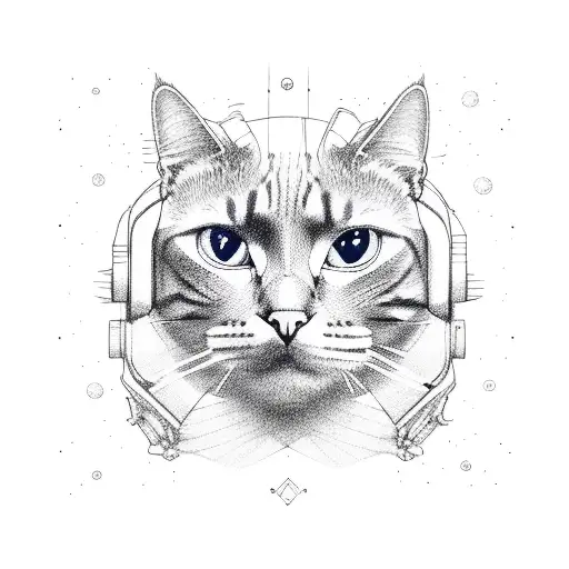Cat Tattoo Flash  Cat png download  412612  Free Transparent Cat png  Download  Clip Art Library