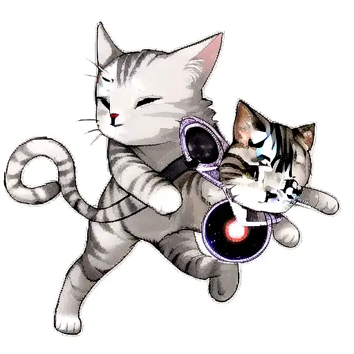 An outline of a cat that’s a galaxy  tattoo design idea