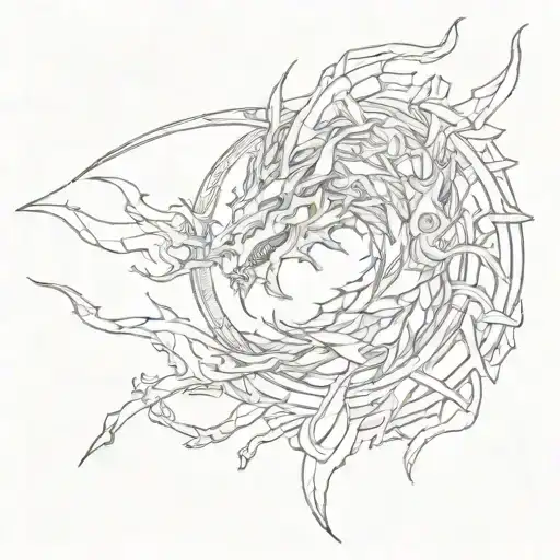 Skyrim tattoo design idea