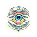 Evil Eye tattoo design idea