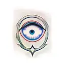 Evil Eye tattoo design idea
