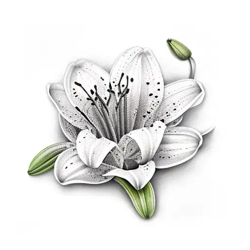 Lily tattoo design idea