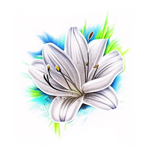 Lily tattoo design idea