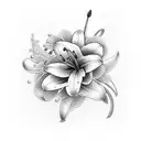 Lily tattoo design idea