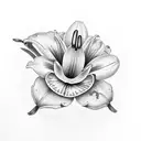 Lily tattoo design idea
