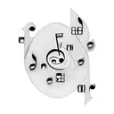 music notes turning into puzzle pieces tattoo design idea