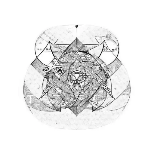 Euler's equation with a background of the number pi tattoo design idea