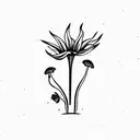 venus fly trap tattoo design idea