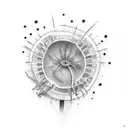 venus fly trap tattoo design idea