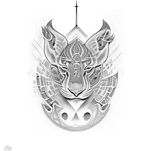alex grey art style face with hakuna mattata  tattoo design idea