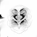 alex grey art style face with hakuna mattata  tattoo design idea