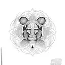 Alex grey style art with words hakuna mattata  tattoo design idea