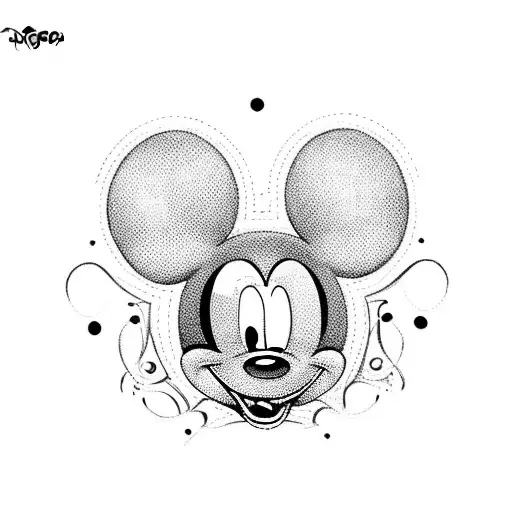 mickey mouse  tattoo design idea