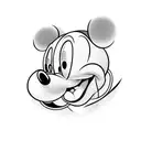 mickey mouse  tattoo design idea