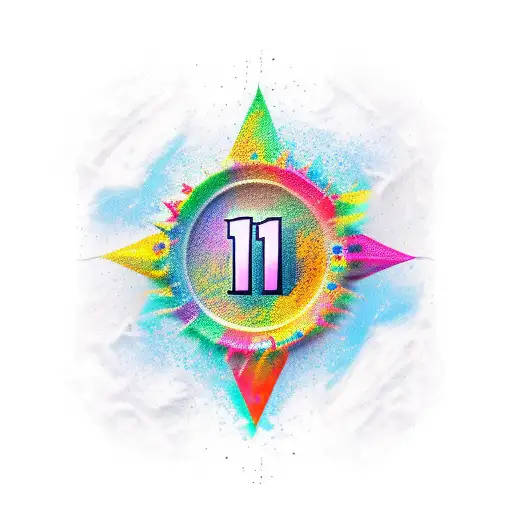 number 11 tattoo design idea