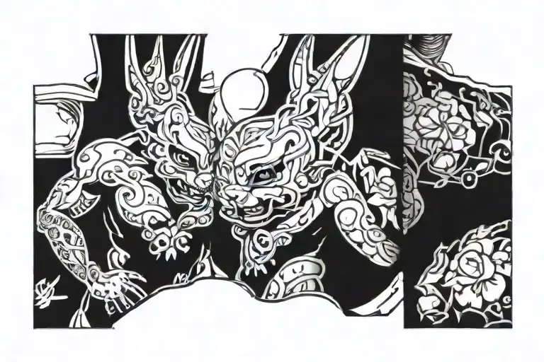 men cover up for a playboy bunny  tattoo design idea