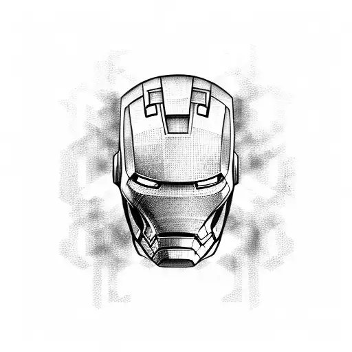 ironman  tattoo design idea