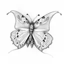 butterfly with semicolon and 1996 tattoo design idea