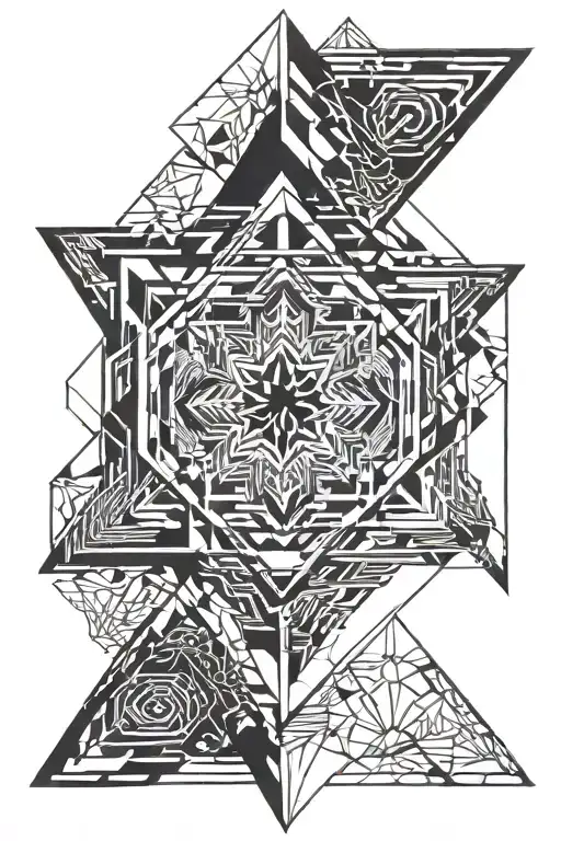 Blackout top of arm tattoo design idea