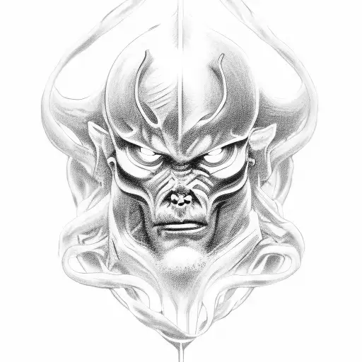 pain life gods devil tattoo design idea