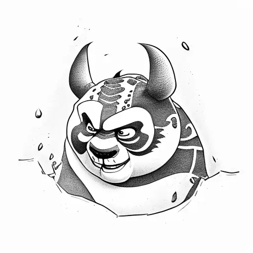 kung fu panda and Tai lung tattoo design idea