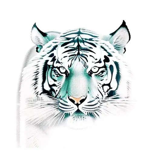 tiger and dragon oriental  tattoo design idea