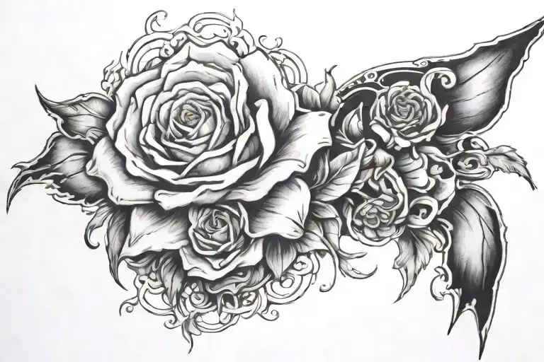 in darkness I learned about myself tattoo design idea