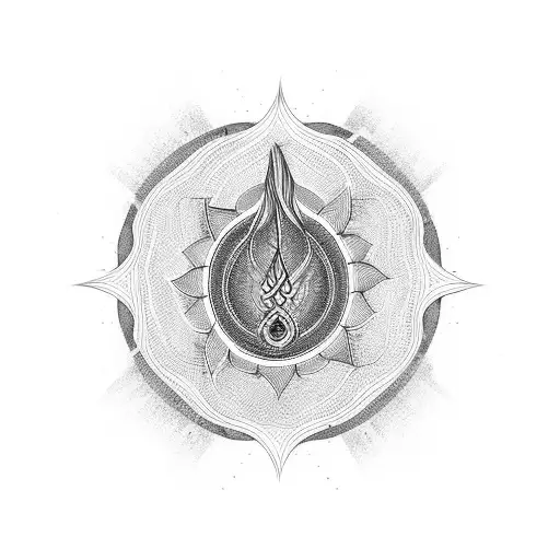 throat chakra tattoo design idea