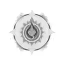 throat chakra tattoo design idea