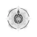 throat chakra tattoo design idea