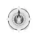 throat chakra tattoo design idea