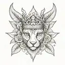 cesar crown tattoo design idea