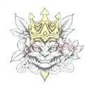 cesar crown tattoo design idea