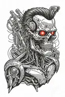 terminator t-800 tattoo design idea