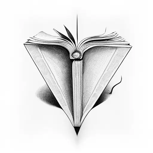 an open book  tattoo design idea