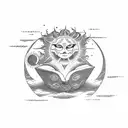 a simple open book with sun and moon tattoo design idea