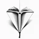 an open book  tattoo design idea