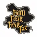 Masculine text saying faith over fear  tattoo design idea